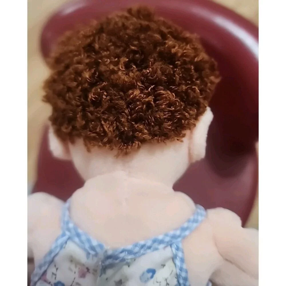 Curly Ty Real Babydoll Beanie Baby Vintage Retired 2000, Ty Gear Dress, Toy Doll